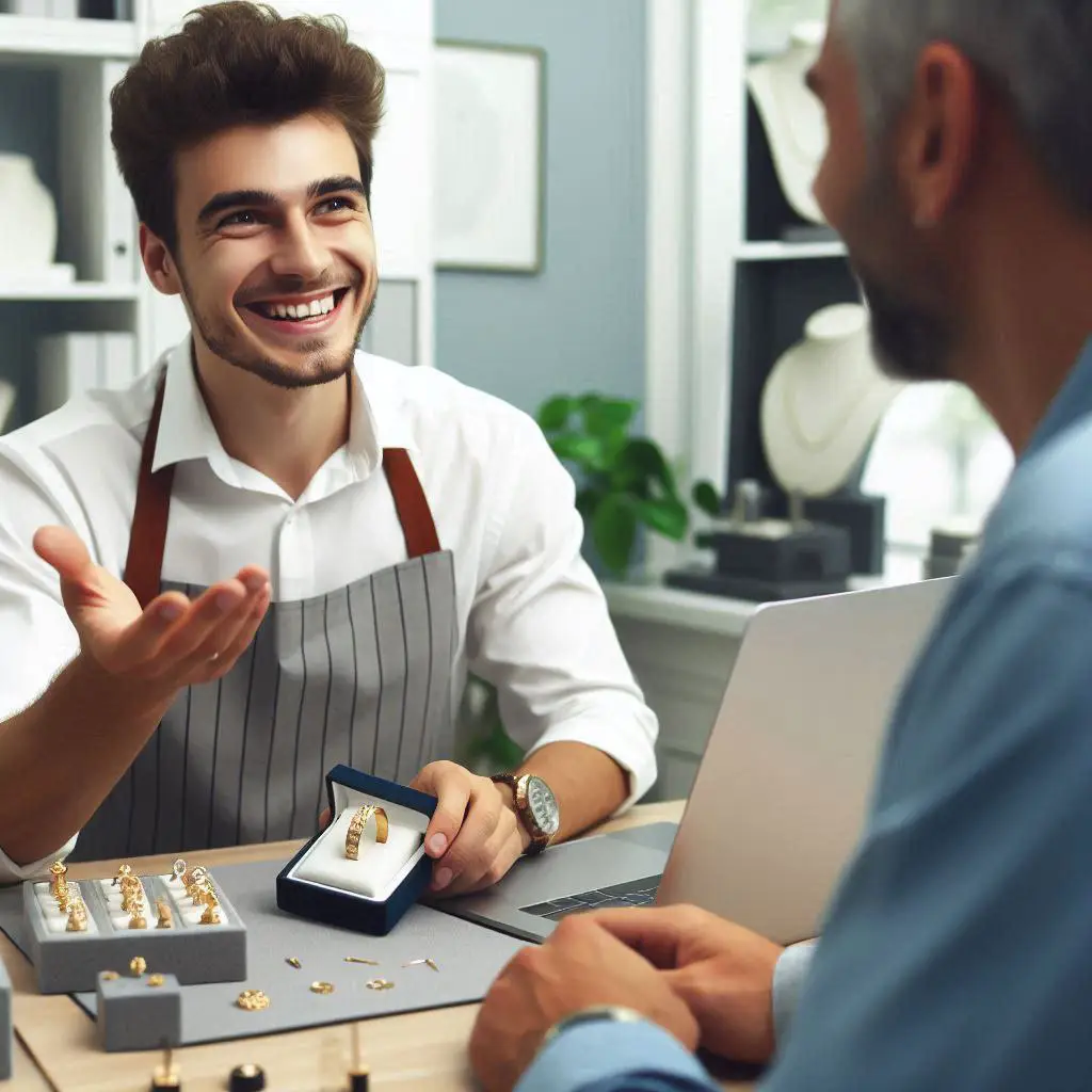 تیم فروش جواهرات نقش گلشن